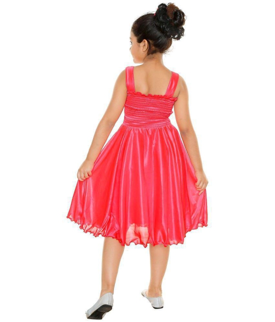 STYLOKIDS - Pink Crepe Girls A-line Dress ( Pack of 1 ) - None