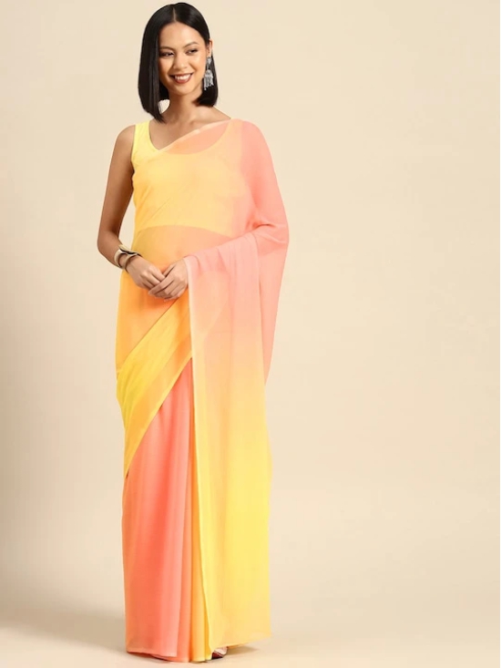 Ombre Poly Chiffon Saree