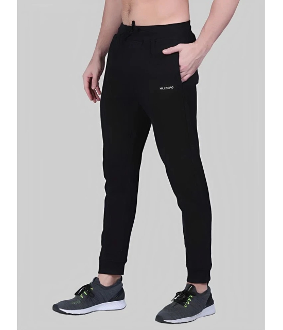 PPTHEFASHIONHUB Black Lycra Mens Joggers ( Pack of 1 ) - None