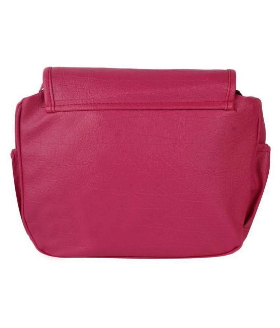 Parrk - Pink  PU Sling Bag - Pink