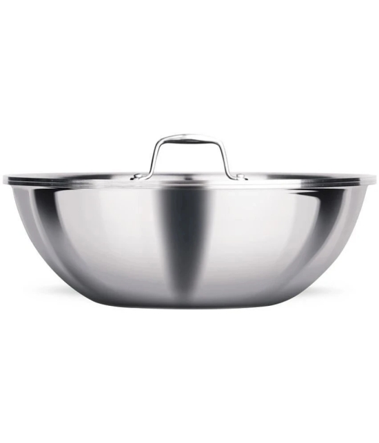 Milton Pro Cook Triply Stainless Steel Tasla with Lid, 20 cm / 1.6 Litre