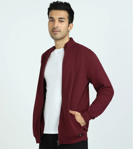 Cruze French Terry Cotton Zip Ups Auburn Red S