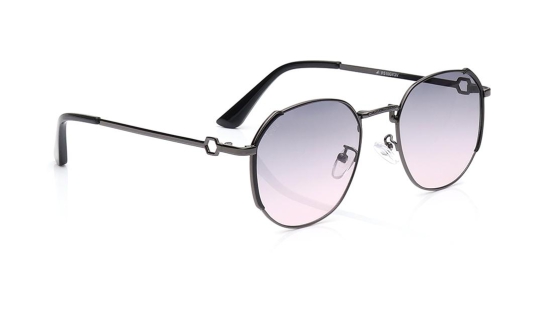 Purple Geometric Sunglasses for Women