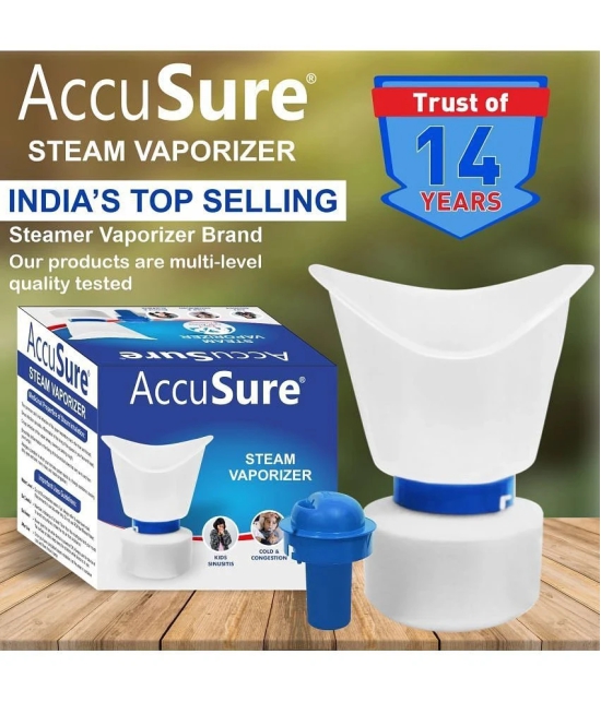 AccuSure Facial 2 In 1 Steamer Inhaler Vaporizer for Adults/Kids - Face, Nose, Cold, Cough & Sinus