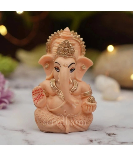 ServDharm Resin Lord Ganesha Idol ( 8.5 cm )