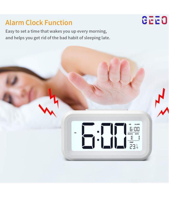 GEEO Digital Automatic Sensor Alarm Clock - Pack of 1