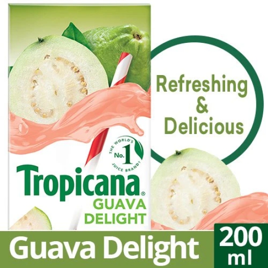 Tropicana Juice Guava, 200 Ml Tetra Pack