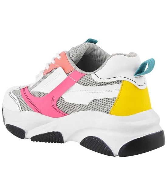 Shoetopia White Womens Sneakers - None