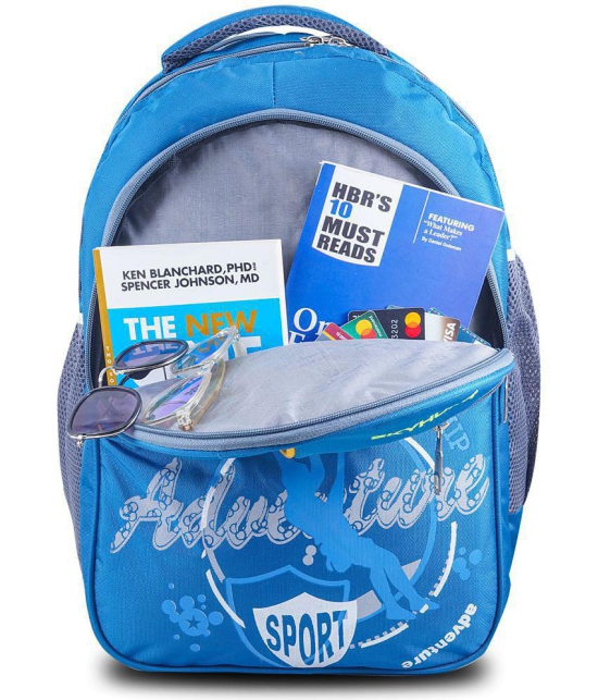 skyhunt - Light Blue Polyester Backpack ( 37 Ltrs ) - Light Blue