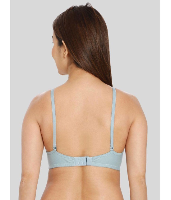 ILRASO - Blue Cotton Non Padded Women's T-Shirt Bra ( Pack of 1 ) - None