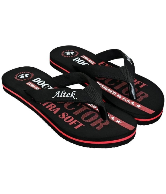 Altek Black Womens Thong Flip Flop - None