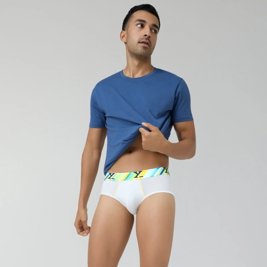 Dynamo Modal Briefs White Splash XXL