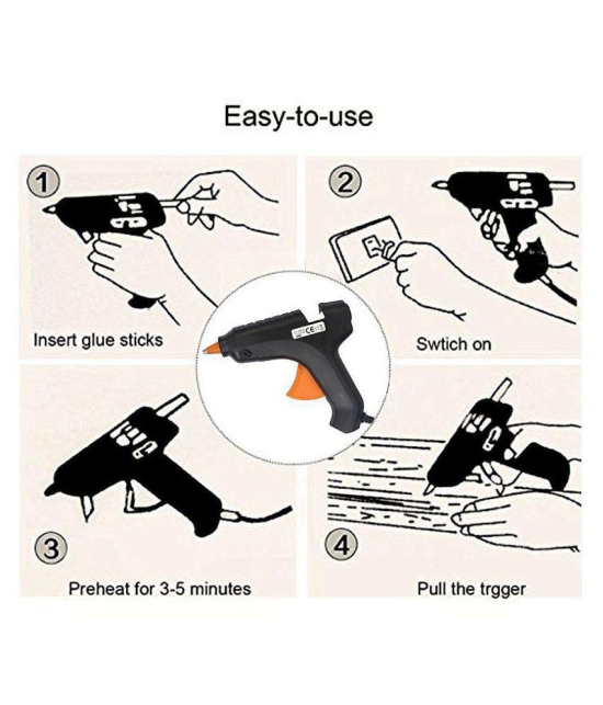 Take Care 40 watt glue gun with 5 Glue sticks