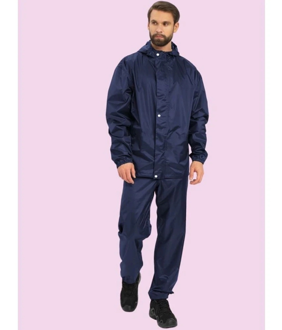 AKTIF Navy Polyester Mens Rain Suit ( Pack of 1 ) - M