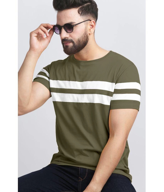 AUSK - Green Cotton Blend Regular Fit Men's T-Shirt ( Pack of 2 ) - None