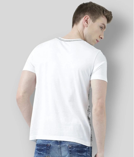 Huetrap - White Cotton Regular Fit  Mens T-Shirt ( Pack of 1 ) - None