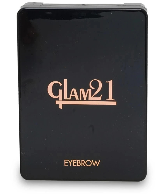 Glam21 4-in-1 eyebrow palette With Micro Pigments Smudge Proof & Lonstay Eye Makeup Kit 9gm Shade-02