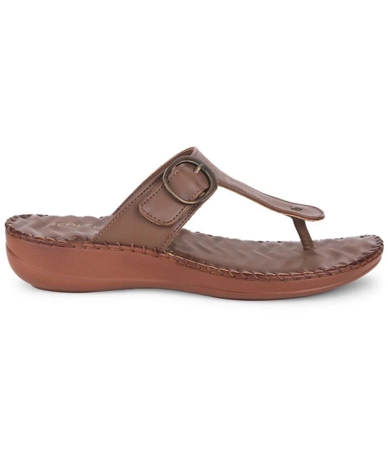 Liberty Tan Womens Leather Slipper - None