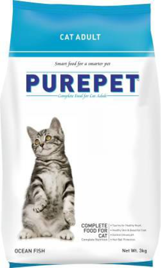 Purepet Ocean Fish Adult Cat Food 3 Kgs