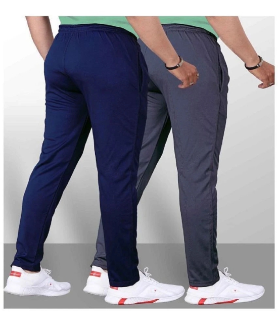 Leavess Multicolor Polyester Mens Trackpants ( Pack of 2 ) - None