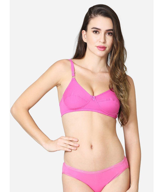 VStar - Magenta Cotton Non Padded Women''s Everyday Bra ( Pack of 1 ) - None