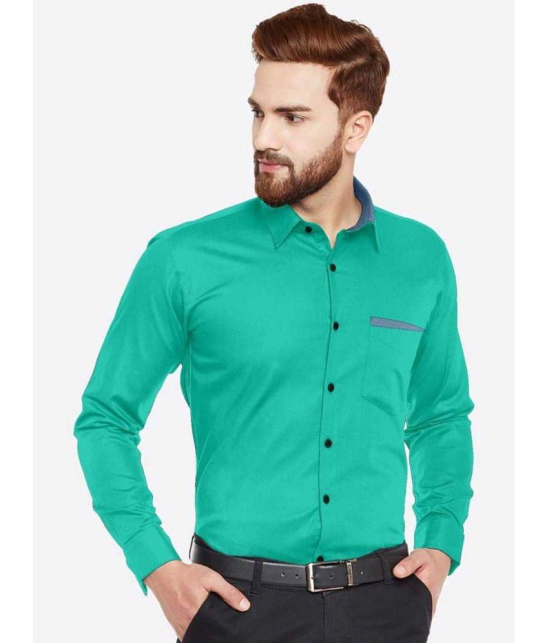 VERTUSY - Green 100% Cotton Regular Fit Men's Casual Shirt ( Pack of 1 ) - None