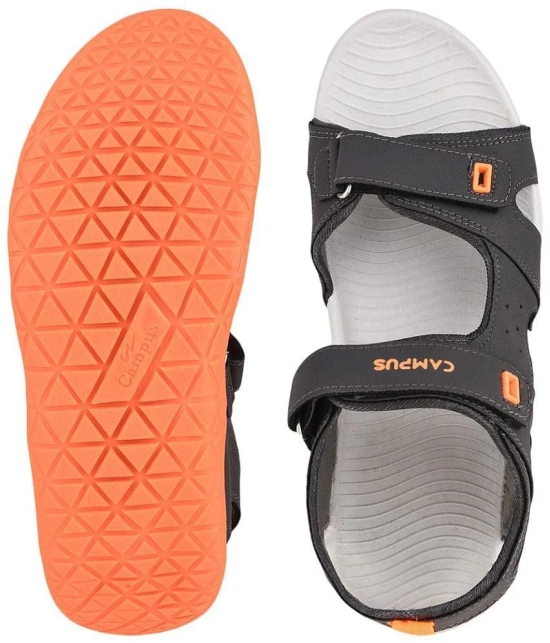 Campus - Dark Grey Mens Floater Sandals - None