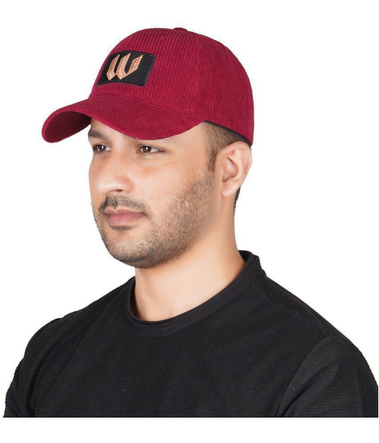 PENYAN Maroon Cotton Blend Mens Cap ( Pack of 1 ) - Maroon