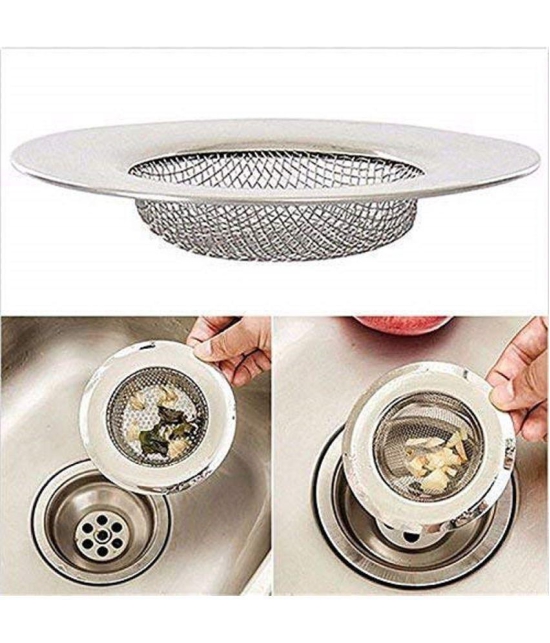 VEDO Kitchen Sink Strainer Heavy Duty Stainless Steel Strainer Kitchen Drain Basin Basket Filter Stopper Drainer Sink Jali (Pack of 1)