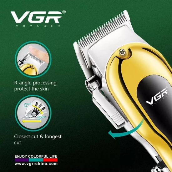 VGR V-680 professional salon series hair clipper trimmer-Gold