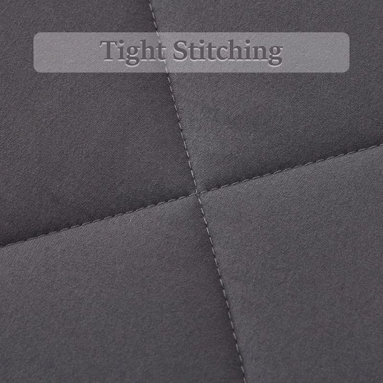 Cultiver Lightweight All Weather Comforter Ultra Soft Quilt Blanket Dohar (90x100 Inches, Dark Grey)