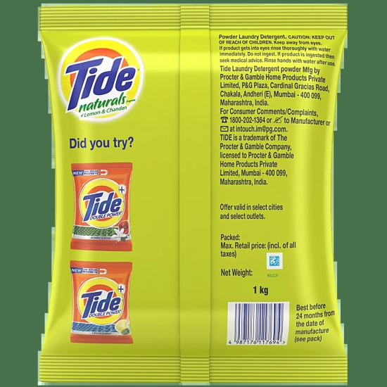 Tide Naturals, 800 Gm