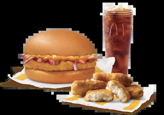 Chicken Surprise Burger + 4 Pc Chicken McNuggets + Coke