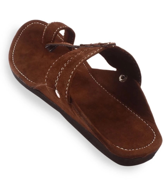 Anjaneya Creations Brown Mens Kolhapuris - None