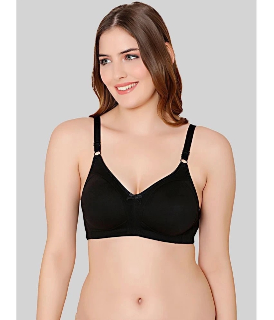 Bodycare Black Cotton Blend Lightly Padded Womens Everyday Bra ( Pack of 1 ) - None