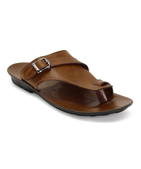 Paragon Tan Mens Leather Slipper - None