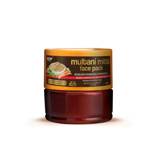 Multani Mitti Face Pack - For Cleanses, Brightens, Purifies Skin - 200 ml