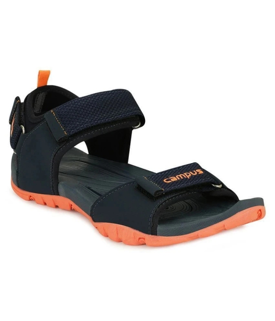 Campus Navy Synthetic Floater Sandals - 8