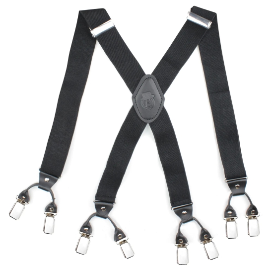 Peluche Novelist Charmer Black 8 Clips Suspender