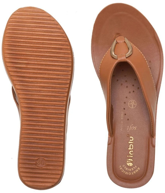 Inblu Tan Womens Slipper - None