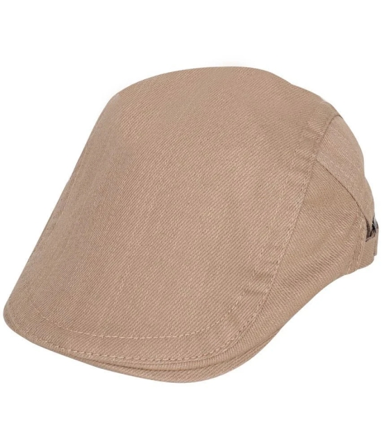 Zacharias Beige Cotton Mens Cap ( Pack of 1 ) - Beige