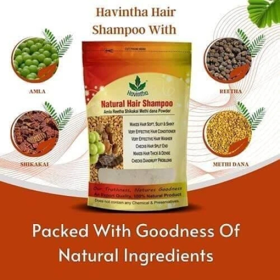 Havintha Natural Hair Shampoo with Amla, Reetha & Shikakai Powder