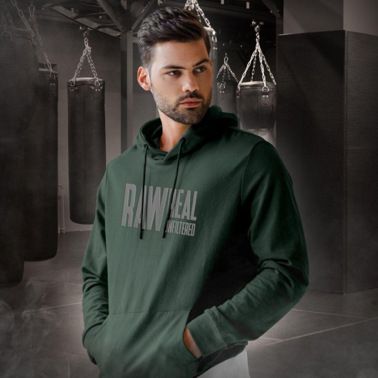 Beardo Raw Real Unfiltered Hoodie Green