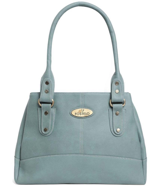 Fostelo - Grey Melange PU Shoulder Bag - Grey Melange