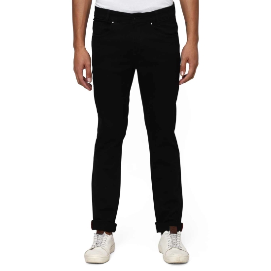 Jet Black Narrow Fit Denim Deluxe Stretch Jeans