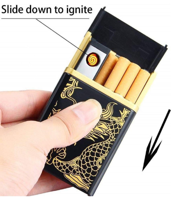 ASIAN Bronze Brass Cigarette Lighter ( Pack of 1 ) - Bronze