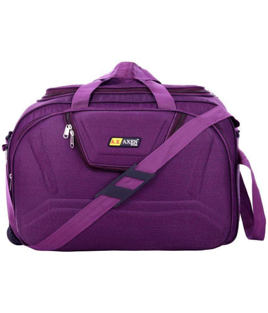 AXEN BAGS - Purple Polyester Duffle Trolley - Onesize