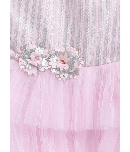 SmartRAHO - Pink Polyester Blend Baby Girl Frock ( Pack of 1 ) - None