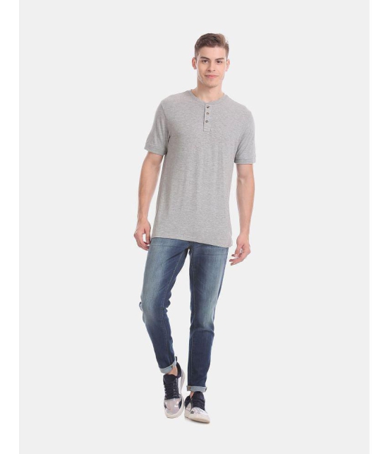 Aeropostale - Cotton Regular Fit Grey Men's T-Shirt ( Pack of 1 ) - None