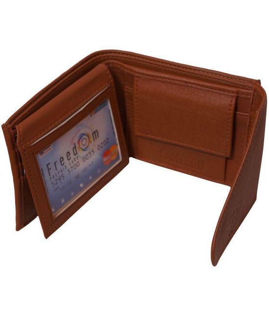 samtroh - PU TAN Men's Regular Wallet ( Pack of 1 ) - Tan